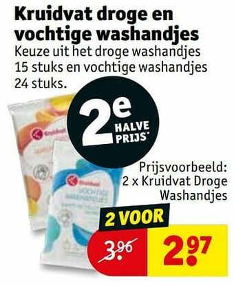 Kruidvat Kruidvat droge washandjes aanbieding