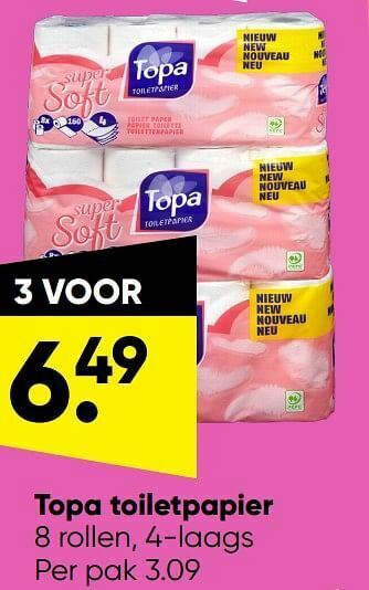Big Bazar Topa toiletpapier aanbieding