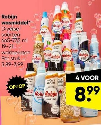 Big Bazar Robijn wasmiddel aanbieding