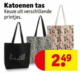 Kruidvat Katoenen tas aanbieding