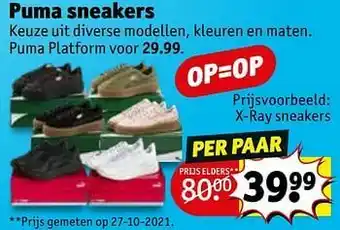 Kruidvat X-ray sneakers aanbieding