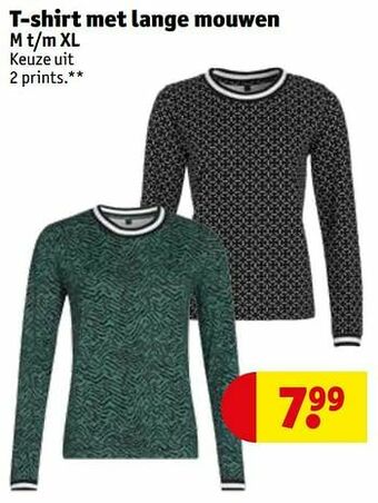 T-shirt met lange mouwen