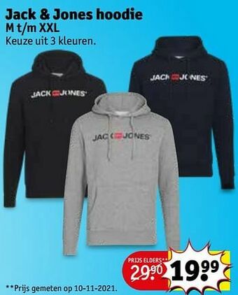 Kruidvat Jack + jones hoodie aanbieding