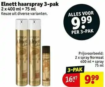Kruidvat Spray normaal + spray aanbieding