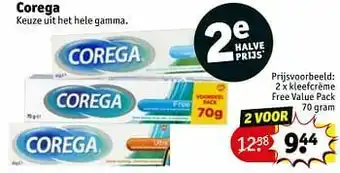 Kruidvat Kleefcrème free value pack aanbieding