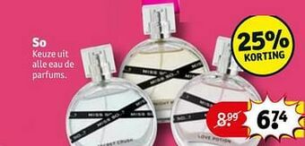 Kruidvat So eau de parfums aanbieding