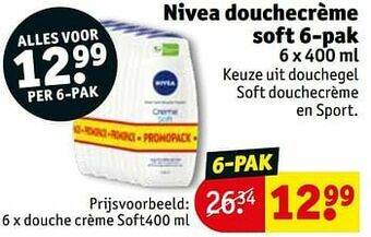 Kruidvat Douche crème soft aanbieding