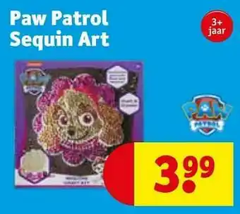Kruidvat Paw patrol sequin art aanbieding