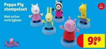 Kruidvat Peppa pig stempelset aanbieding
