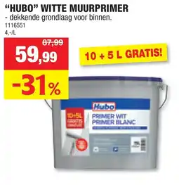 Hubo Hubo witte muurprimer aanbieding