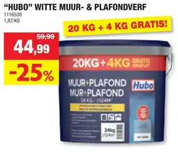 Hubo hubo witte muur- & plafondverf aanbieding