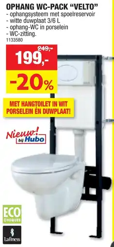 Hubo Ophang wc-pack velto aanbieding