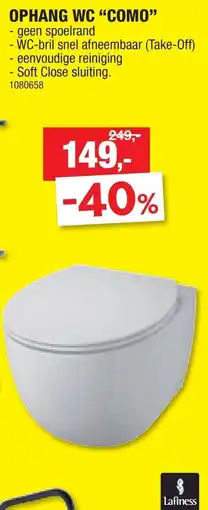 Hubo Ophang WC Como aanbieding
