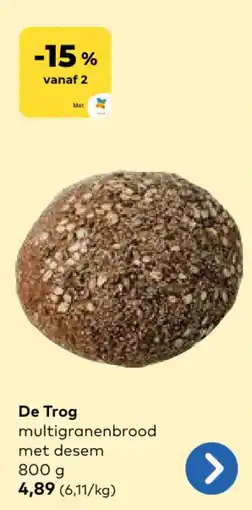 Bio Planet De Trog multigranenbrood aanbieding