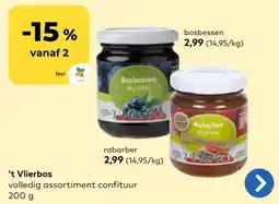 Bio Planet 't Vlierbos volledig assortiment confituur aanbieding