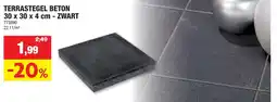 Hubo Terrastegel beton aanbieding