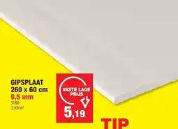 Hubo Gipsplaat aanbieding