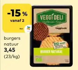 Bio Planet Veggitude Burgers Natuur aanbieding