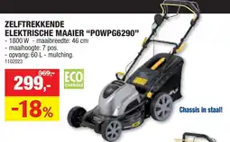 Hubo zelftrekkende elektrische maaier aanbieding