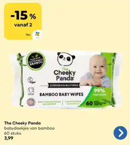 Bio Planet The Cheeky Panda babydoekjes van bamboo aanbieding