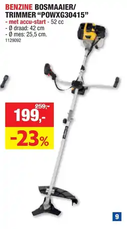 Hubo Benzine bosmaaier/trimmer aanbieding