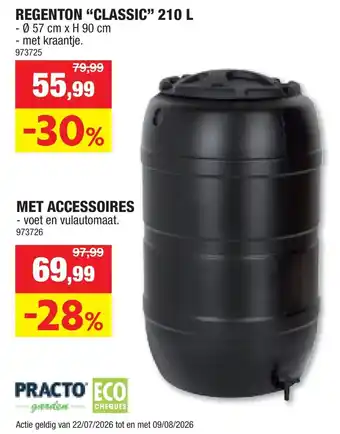 Hubo Regenton classic aanbieding
