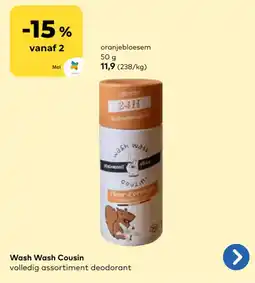 Bio Planet Wash Wash Cousin volledig assortiment deodorant aanbieding