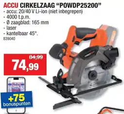 Hubo Accu cirkelzaag aanbieding