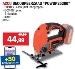 Hubo Accu decoupeerzaag aanbieding