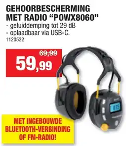 Hubo Gehoorbescherming met radio aanbieding
