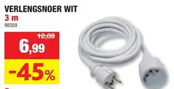 Hubo Verlengsnoer Wit aanbieding