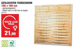 Hubo Gevlochten tuinscherm aanbieding