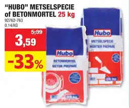 Hubo hubo metselspecie betonmortel aanbieding