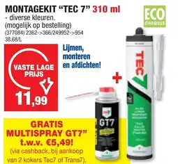 Hubo Montagekit Tec7 aanbieding