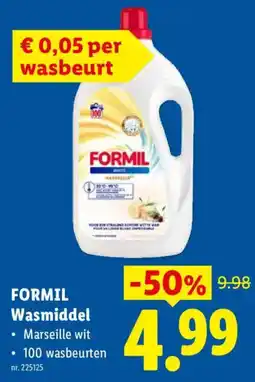 Lidl Formil Wasmiddel aanbieding