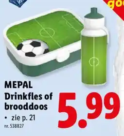 Lidl mepal drinkfles of brooddoos aanbieding