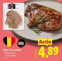 Lidl Côte à l'os varken aanbieding