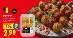 Lidl Gemarineerde balletjesbrochette aanbieding