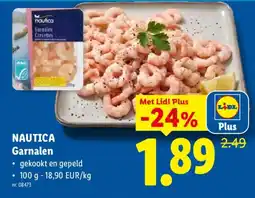 Lidl Nautica garnalen aanbieding