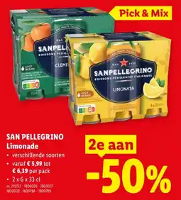 Lidl San pellegrino limonade aanbieding