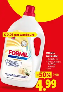 Lidl formil wasmiddel aanbieding