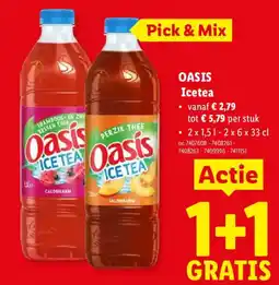 Lidl Oasis icetea aanbieding