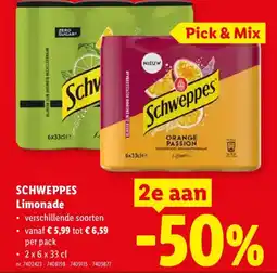 Lidl Schweppes Limonade aanbieding
