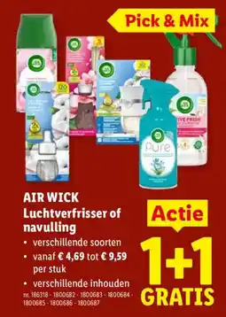 Lidl Air Wick luchtverfrisser of navulling aanbieding