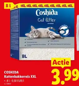 Lidl Coshida kattenbakkorrels xxl aanbieding