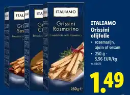 Lidl Itali amo grissini olijfolie aanbieding