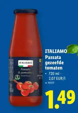 Lidl italiamo passata gezeefde tomaten aanbieding