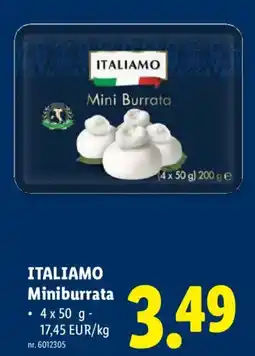 Lidl Italiamo miniburrata aanbieding