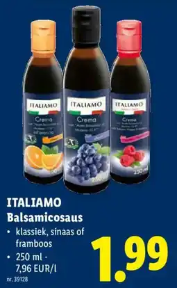 Lidl Italiamo balsamicosaus aanbieding
