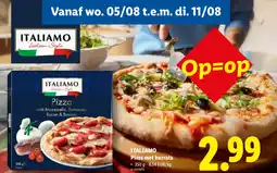 Lidl Italiamo pizza met burrata aanbieding